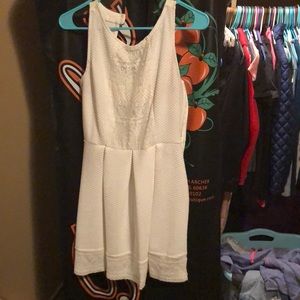 Junior Girl White Lace Dress